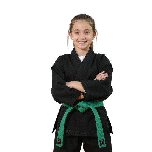 Side Kicks student with green belt